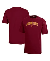 Champion Big Boys and Girls Maroon Arizona State Sun Devils Arch Over Logo T-Shirt