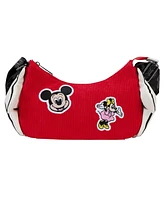 Loungefly Mickey Minnie Mouse Disney100 Classic Gloves Crossbody Bag