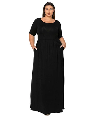 L I V D Plus Eva Pocket Maxi Dress