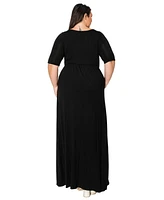 L I V D Plus Eva Pocket Maxi Dress