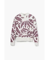 Desigual Women's Leaf print sweater