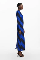 Desigual Women's Striped midi dress