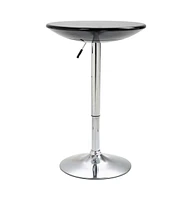 vidaXL Bar Table Black 23.6" Abs