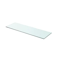 vidaXL Shelf Panel Glass Clear 31.5"x9.8"