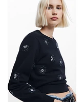 Desigual Women's Floral jewel sweatshirt