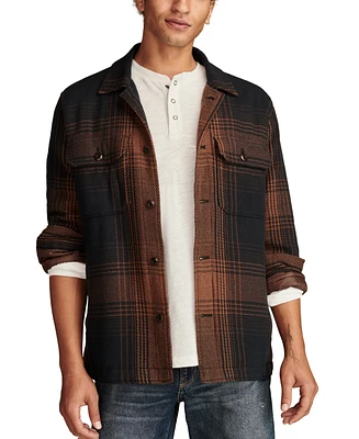 Lucky Brand Men's Plaid Shirt Jacket