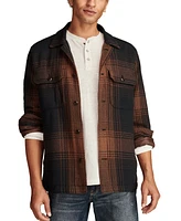 Lucky Brand Men's Plaid Shirt Jacket