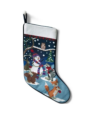 Lands' End Needlepoint Christmas Stocking