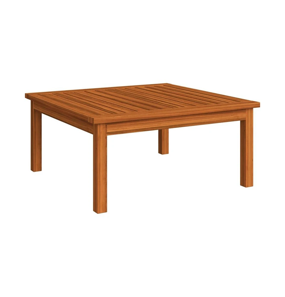 vidaXL Patio Lounge Table 24.8"x24.8"x11.8" Solid Acacia Wood