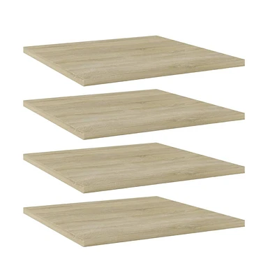 vidaXL Bookshelf Boards pcs Sonoma Oak 15.7"x15.7"x0.6" Engineered Wood