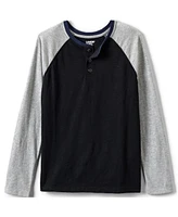 Lands' End Big Boys Husky Henley Shirt