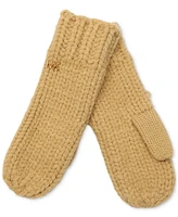 Michael Michael Kors Women's Logo Detail Super Chunk Mittens