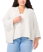 Vince Camuto Plus Open-Front Cape Sweater