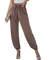 Cupshe Women's Belted Jogger Pants