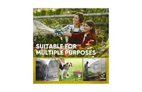 Kotto 25' Expandable Water Garden Hose: 10 Spray Nozzles, Solid Brass Connector, Leak-Proof Design