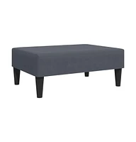 vidaXL Footstool Dark 30.3"x21.7"x12.2" Velvet