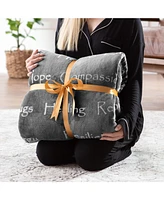 Chanasya Premium Healing Hugs Gift Blanket - for Hope Support Comfort Encouragement Sympathy