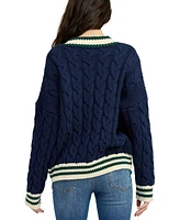 En Saison Women's Spencer Cable Knit Cardigan