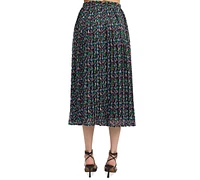 En Saison Women's Alicia Printed Chiffon Midi Skirt