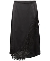 Vero Moda Women's Merle Lace-Trim Slip Skirt