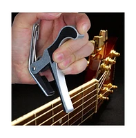 Yescom Change Tune Clamp Key Trigger Capo For Acoustic Electric Classical Guitar Silver