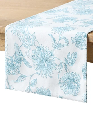 Fiesta Botanical Floral Table Runner, 14" x 72"