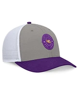 Top of the World Men's Gray/Purple Lsu Tigers Rob Trucker Adjustable Hat