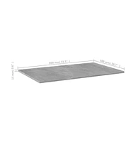 vidaXL Bookshelf Boards 4 pcs Concrete Gray 31.5"x19.7"x0.6" Engineered Wood