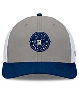 Top of the World Men's Gray/Navy Navy Midshipmen Rob Trucker Adjustable Hat