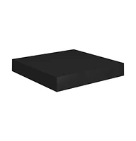 vidaXL Floating Wall Shelf Black 9.1"x9.3"x1.5" Mdf