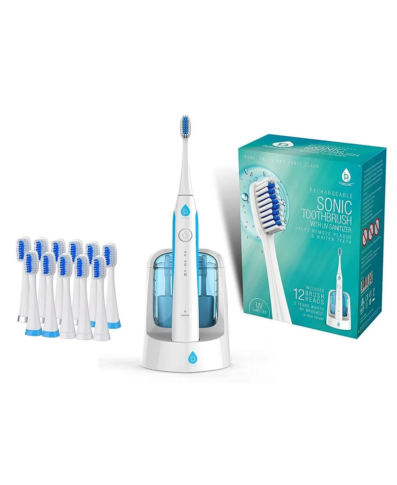 Pursonic Electric Smart Series Rechargeable Toothbrush with Uv Sanitizing Function