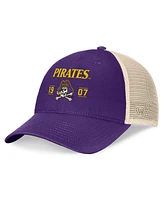 Top of the World Men's Purple Ecu Pirates Heritage Waylon Trucker Adjustable Hat