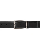 Alfani Men's Burnished Edge and Metal Loop Dress Belt, Created for Macy's