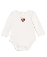 Guess Baby Girl Long Sleeve Bodysuit and Tweed Skirtall Set