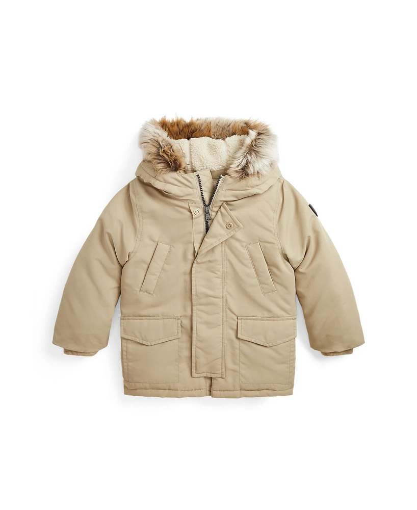 Polo Ralph Lauren Toddler and Little Boys Artificial-fur-Trim Down Parka Jacket