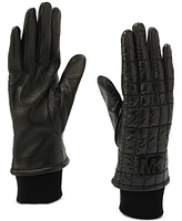 Michael Kors Women's Quilted Nylon Tech Gloves