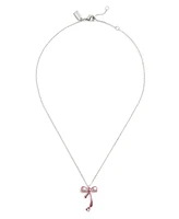 Coach Faux Cultivated Pearl Bowtique Pendant Necklace