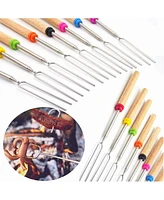 Cowin Roasting Sticks Stainless Steel Extendable 32in 12 Piece Set