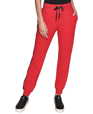 Karl Lagerfeld Paris Women's Logo-Tape Joggers