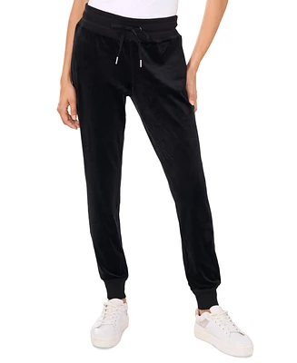 Vince Camuto Women's Velour Drawstring-Waist Jogger Pants