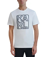 Karl Lagerfeld Paris Men's Slim-Fit Chain Logo T-Shirt