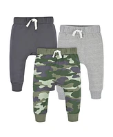 Gerber Baby Boys Camo Premium Joggers, 3-Pack