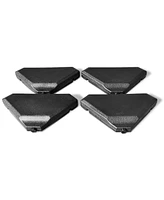 Givimo 4 Pieces 195 lbs Patio Cantilever Offset Umbrella Base Weight Sand
