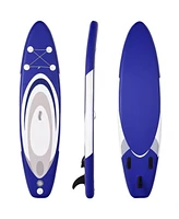 Sugift 11 Feet Adjustable Inflatable Stand up Paddle Sup Surfboard with Bag