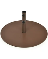 Givimo 29.5 Inch Outdoor Steel Umbrella Base Stand for Backyard and Poolside