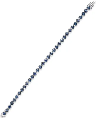 Sapphire Tennis Bracelet (10 ct. t.w.) Sterling Silver, Created for Macy's (Also Available Emerald)