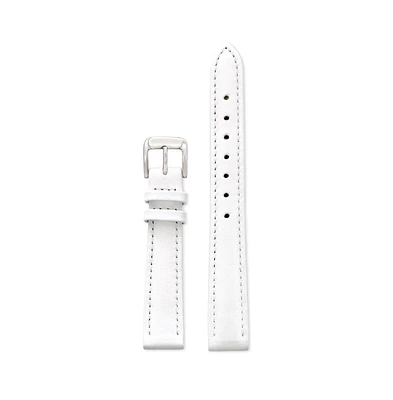 Speidel Ladies Stitched Calfskin Leather Band in 20mm White