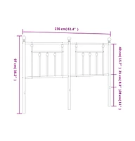 vidaXL Metal Headboard 59.1