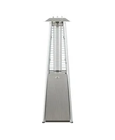 Inolait 9500 Btu Portable Stainless Steel Tabletop Patio Heater with Glass Tube