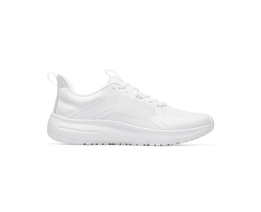 Shoes for Crews Crossing, Womens Slip Resistant Work Shoes, Healthcare and Food Service Sneakers, Water Resistant, White, 6.5 Medium